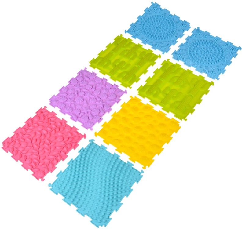 Jokomisiada Rubber Dėlionė sensory mat, 8 pieces - development and fun ZA5862
