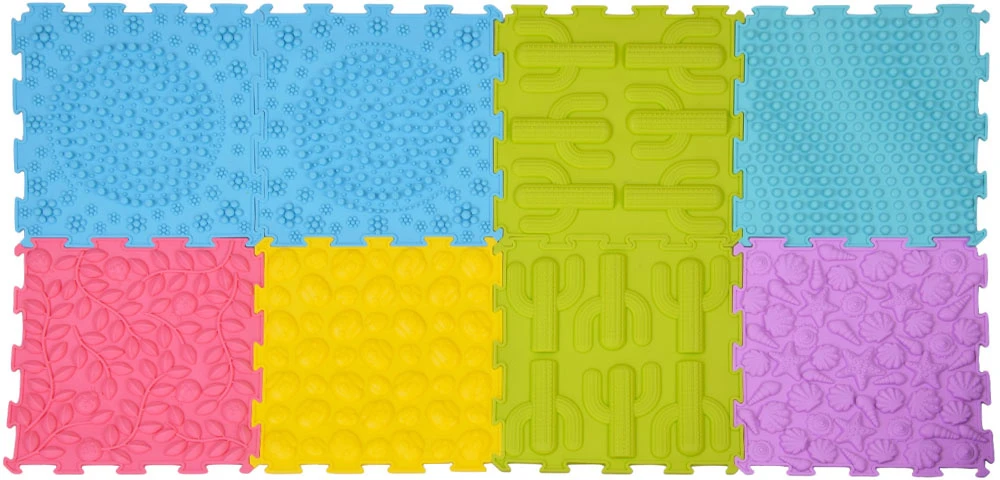 Jokomisiada Rubber Dėlionė sensory mat, 8 pieces - development and fun ZA5862