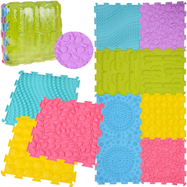 Jokomisiada Rubber Dėlionė sensory mat, 8 pieces - development and fun ZA5862