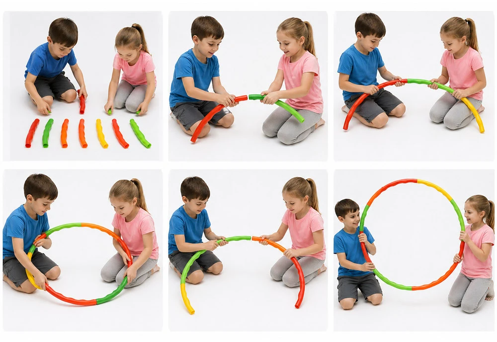 Jokomisiada Hula hoop for children and adults - with protrusions, foldable, diameter 84cm SP0871