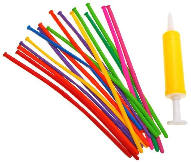 Jokomisiada Long modeling balloons + pump ZA1546