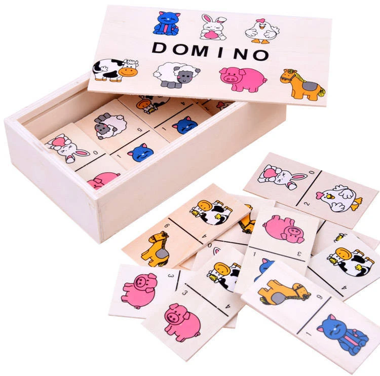 Jokomisiada Illustrated Domino for children of animals ZA2515