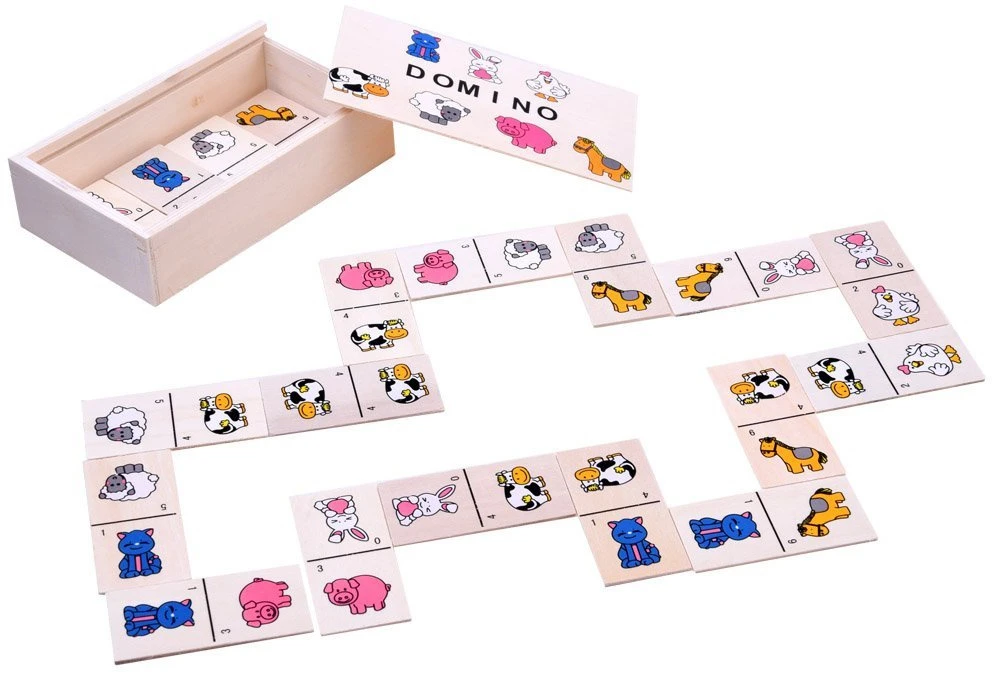 Jokomisiada Illustrated Domino for children of animals ZA2515