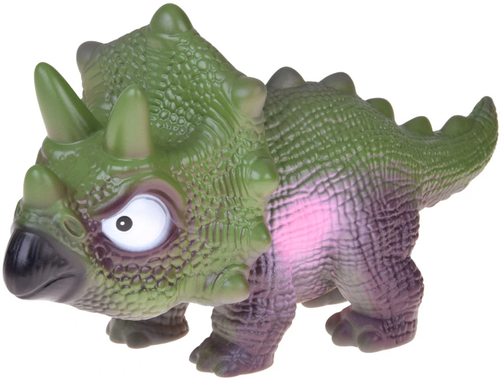 Jokomisiada interaktyvi guminė triceratopso dinozauro figūrėlė su riaumojančiu garsu ZA5726
