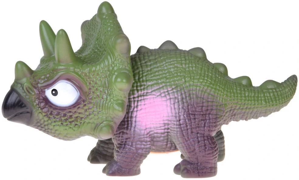 Jokomisiada interaktyvi guminė triceratopso dinozauro figūrėlė su riaumojančiu garsu ZA5726