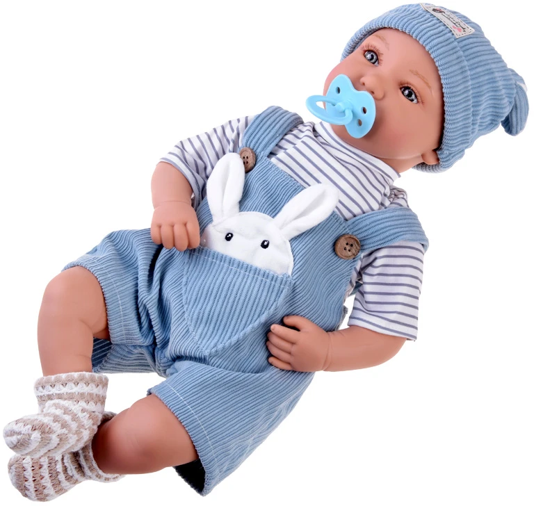 Jokomisiada Interactive BOBAS doll 46cm - in mėlynas shorts + accessories ZA5835