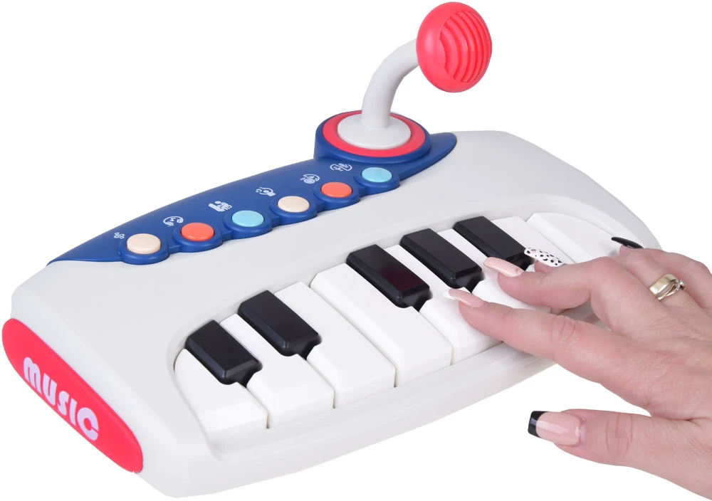 Jokomisiada Interaktyvus muzikinis vargonų pianinas su mikrofonu vaikams ZA5447