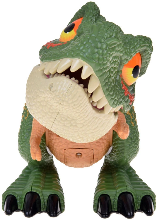 Jokomisiada Judinamas DINOZAURAS Tyrannosaurus Rex Garsas + Šviesa Žalias ZA5589