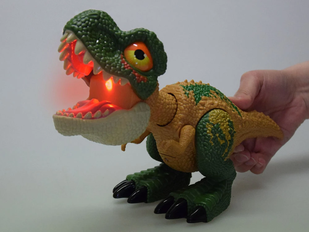 Jokomisiada Judinamas DINOZAURAS Tyrannosaurus Rex Garsas + Šviesa Žalias ZA5589