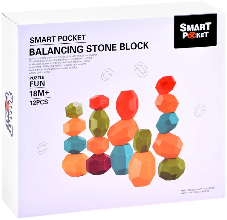 Jokomisiada Blocks STONEs dėlionė piramidės balansas ZA3990