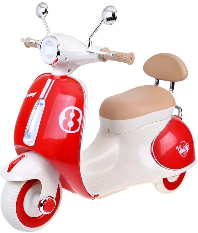 Jokomisiada Classic Electric Scooter for Kids PA0330 Raudona