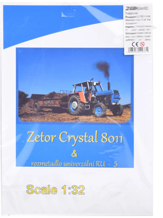 Jokomisiada Collectible modelis kit TRAKTOR Zetor Crystal 8011 1:32 ZA5889