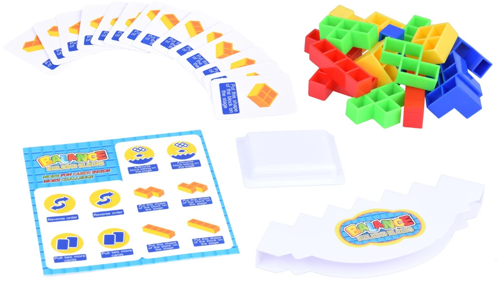 Jokomisiada Statybinių blokų balansavimo bokštas Tetris 3D arkadinis žaidimas ZA4967
