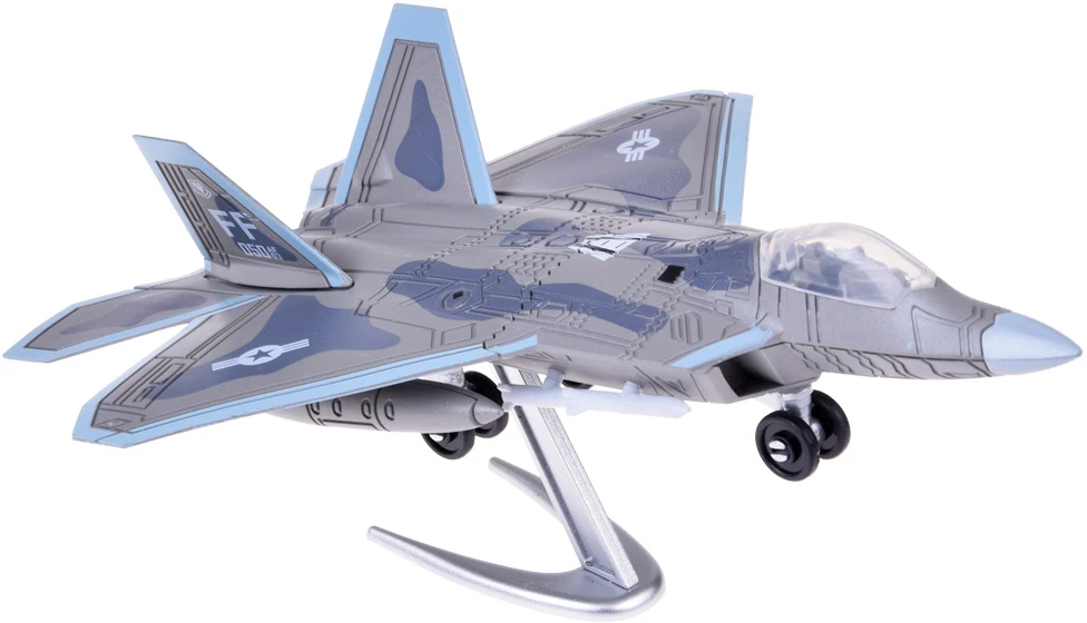 Jokomisiada Konstrukcijos kaladėlių rinkinys reaktyviniam lėktuvui F-22, modelis 1:100 ZA5027