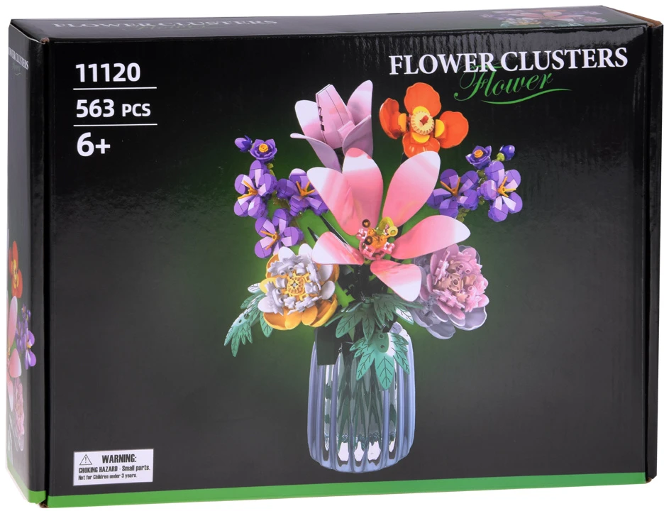 Jokomisiada Technical blocks FLOWERS 9 plants - bouquet of wild flowers 563 pieces ZA5896