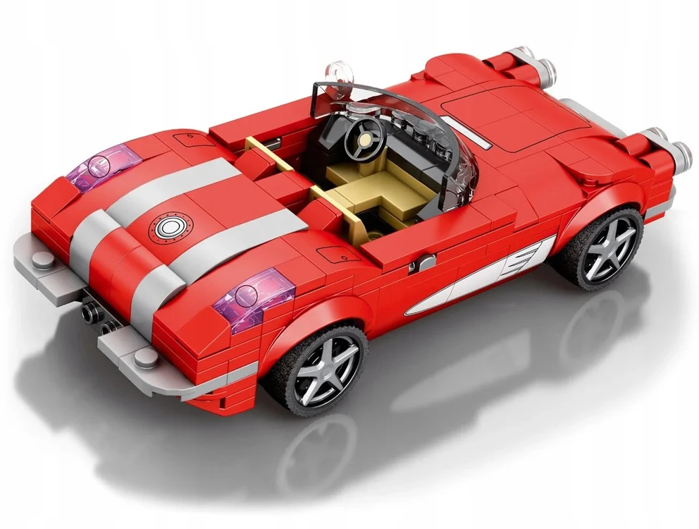 Jokomisiada Techniniai blokeliai Retro automobilis Raudonas CABRIOLET iš 1950-ųjų 311 dalių ZA5790