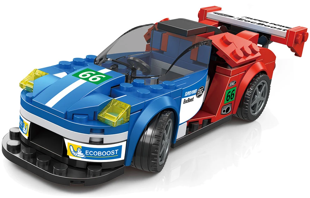 Jokomisiada Technical blocks Sports car Mėlynas-Raudonas 138-piece ZA5744