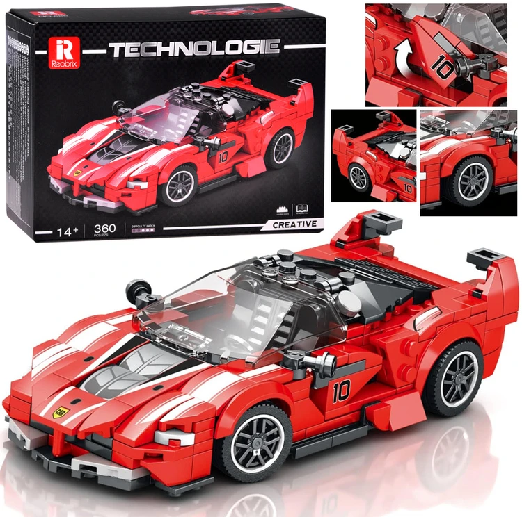 Jokomisiada Technical blocks Super sports car Raudonas CABRIOLET 360-piece ZA5786