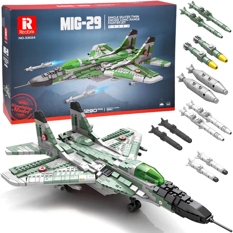 Jokomisiada Techniniai blokai Tolimojo nuotolio naikintuvas MIG-29 1290ele ZA5800