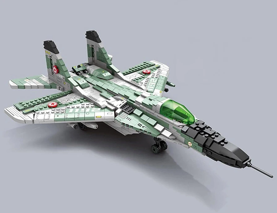 Jokomisiada Techniniai blokai Tolimojo nuotolio naikintuvas MIG-29 1290ele ZA5800