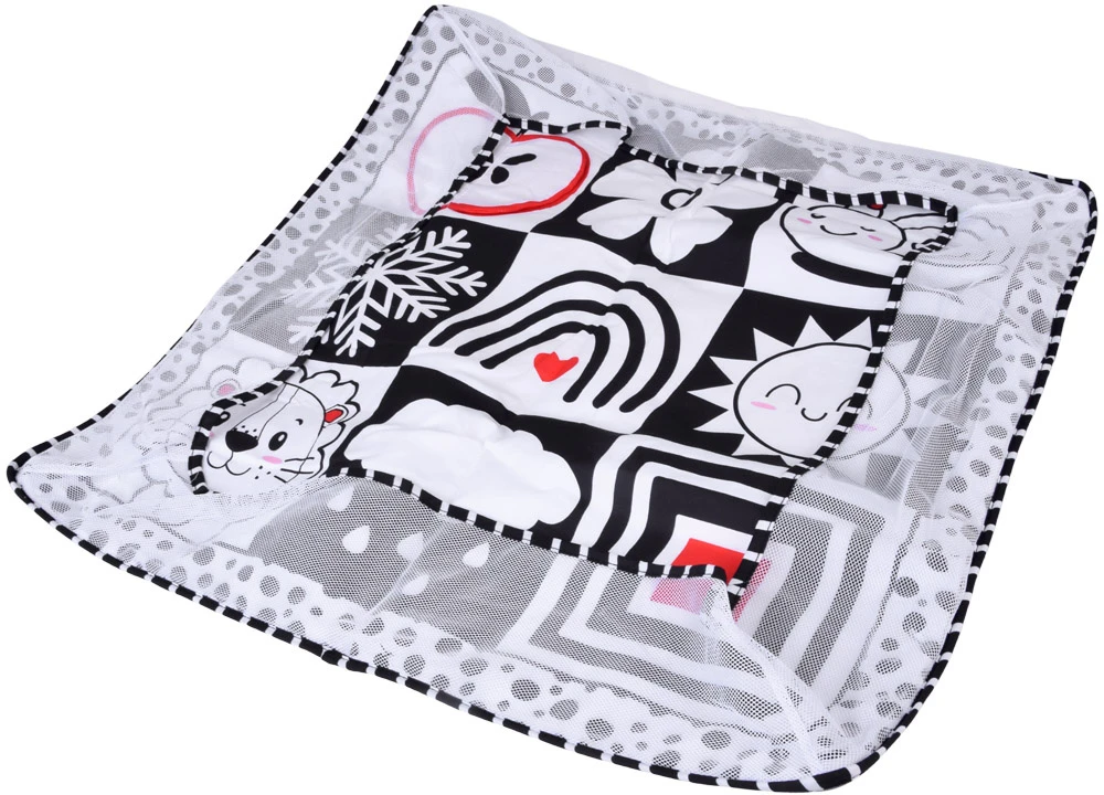 Jokomisiada Contrasting educational mat playpen + balls rustling book ZA5826