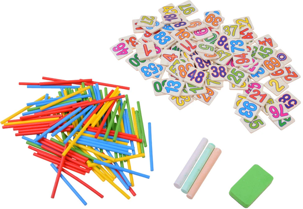 Jokomisiada Chalkboard Counting sticks LEARNING MATHEMATICS teaching aid ZA2514