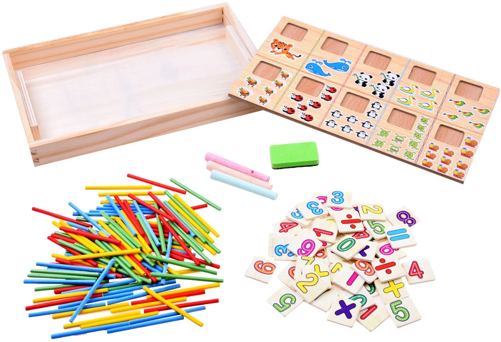 Jokomisiada Chalkboard Counting sticks LEARNING MATHEMATICS teaching aid ZA2514