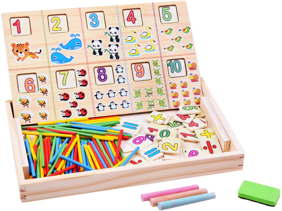Jokomisiada Chalkboard Counting sticks LEARNING MATHEMATICS teaching aid ZA2514