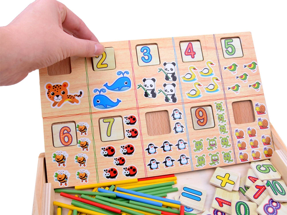 Jokomisiada Chalkboard Counting sticks LEARNING MATHEMATICS teaching aid ZA2514