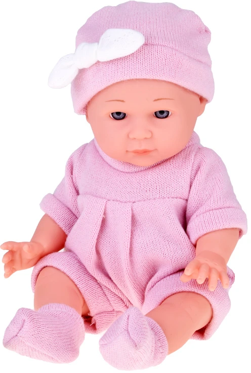 Jokomisiada Baby Doll with Crib in Rožinė Outfit Newborn ZA5855