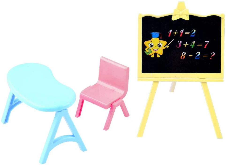 Jokomisiada „Tymek“ lėlė, linksmybės mokykloje, Blackboard stalas