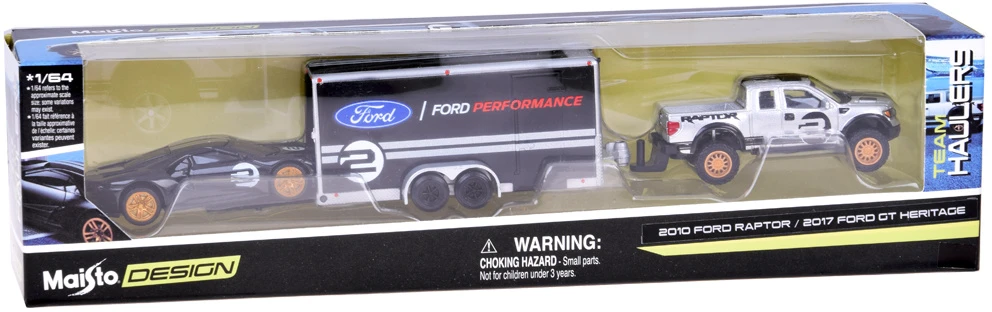 Jokomisiada Licencijuotas 1:64 mastelio „Ford Raptor“ ir „Ford GT Heritage“