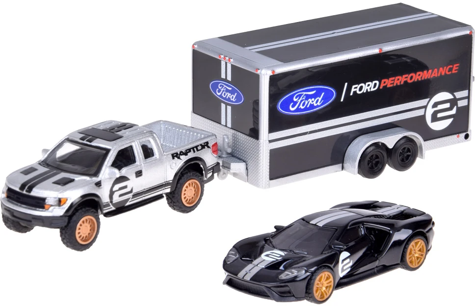 Jokomisiada Licencijuotas 1:64 mastelio „Ford Raptor“ ir „Ford GT Heritage“