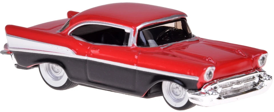Jokomisiada Licencijuoti 1:64 mastelio „Chevrolet Flatbed 1957“ ir „Bel Air “ lieti automobiliai