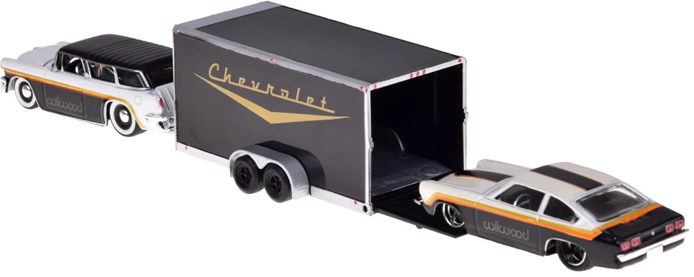Jokomisiada Licencijuoti metaliniai automobiliai 1:64 – „Chevrolet Nomad 1955“ ir „Vega 1971