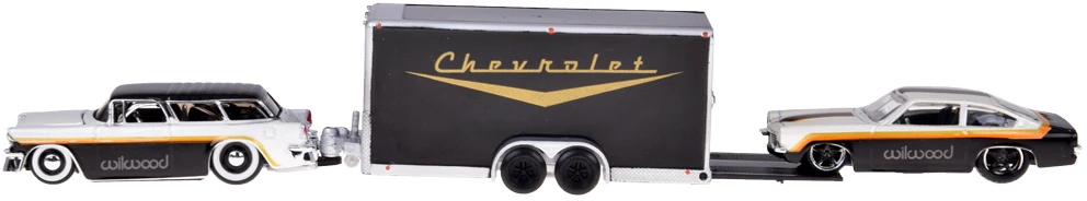 Jokomisiada Licencijuoti metaliniai automobiliai 1:64 – „Chevrolet Nomad 1955“ ir „Vega 1971