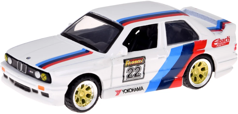 Jokomisiada Licencijuoti metaliniai automobiliai 1:64 „Maisto“ platforminis automobilis ir 1988 m. BMW M3