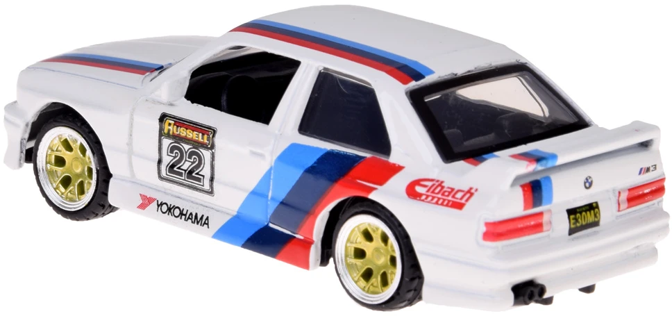 Jokomisiada Licencijuoti metaliniai automobiliai 1:64 „Maisto“ platforminis automobilis ir 1988 m. BMW M3