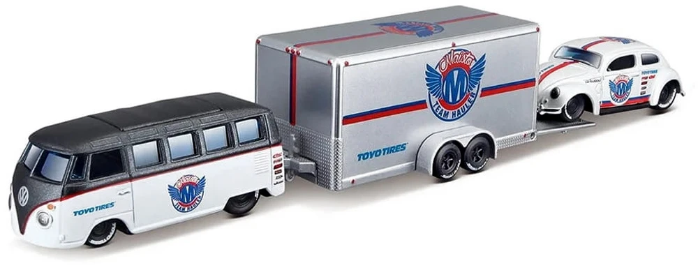 Jokomisiada Licencijuoti metaliniai automobiliai 1:64 „Volkswagen Van“ „Samba“ ir „VW Beetle