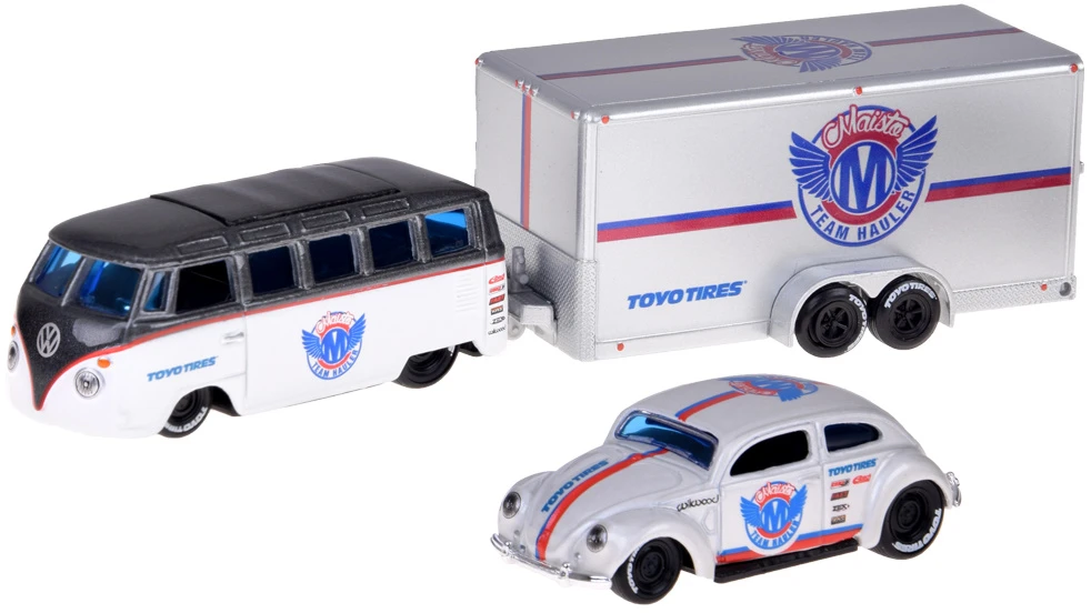 Jokomisiada Licencijuoti metaliniai automobiliai 1:64 „Volkswagen Van“ „Samba“ ir „VW Beetle