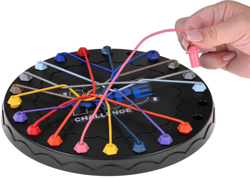 Jokomisiada Logical board game ROPE - cleverly arrange and untangle the strings GR0769