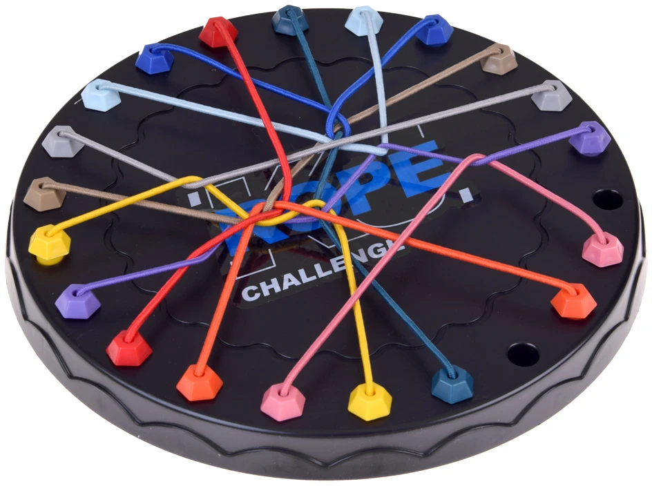 Jokomisiada Logical board game ROPE - cleverly arrange and untangle the strings GR0769