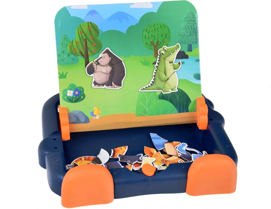 Dėlionė Jokomisiada Magnetic board 2in1 magnetic puzzle animal drawing board ZA5157