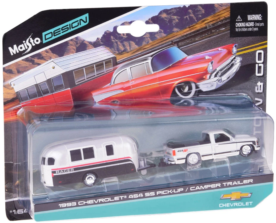 Jokomisiada Maisto Licensed Metal Car Chevrolet 454 SS Pick-up 1:64 ZA5963