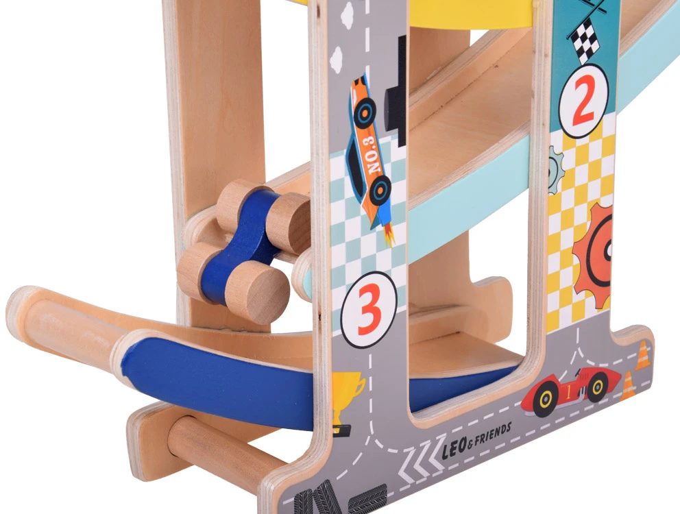 Jokomisiada Automobilių trasa Medinė Track Slide automobiliams ZA5375