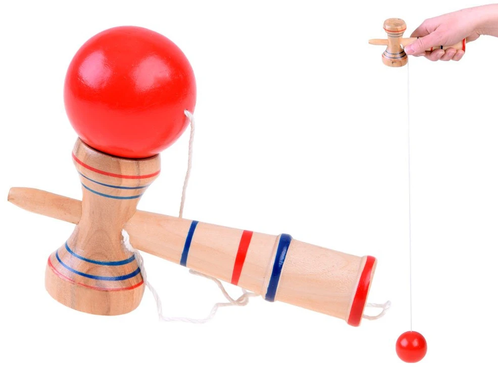 Jokomisiada Kendama Wooden Arcade Game Wooden Toy GR0462