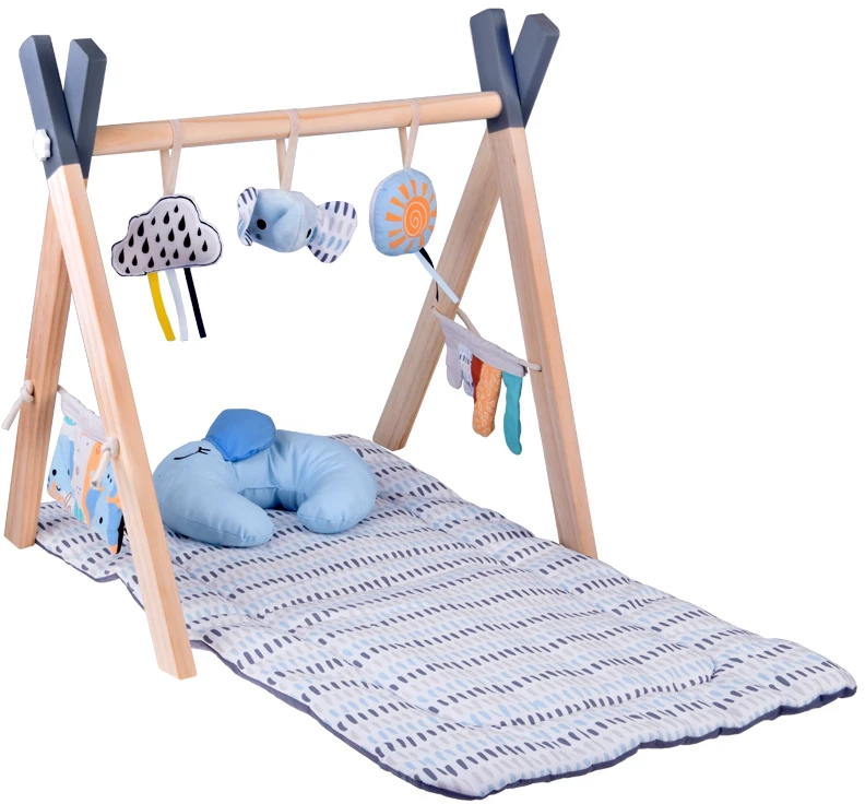 Jokomisiada Wooden Baby Gym Educational Play Mat for Infants ZA5882