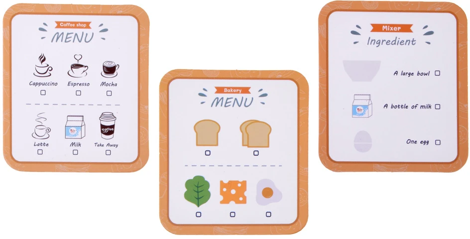 Jokomisiada Wooden Set Toaster Coffee Machine Mixer + Accessories – Small Pretend Play Appliances ZA5929