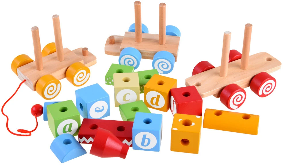Jokomisiada Medinių kaladėlių su raidėmis ir skaičiais eilė ZA4116