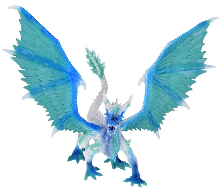 Jokomisiada Mėlyna and baltas Dragon figurine with movable wings ZA5017